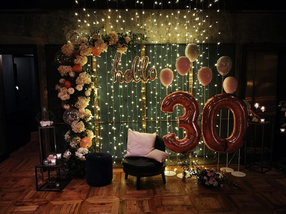 Una festa glamour per i 30 anni