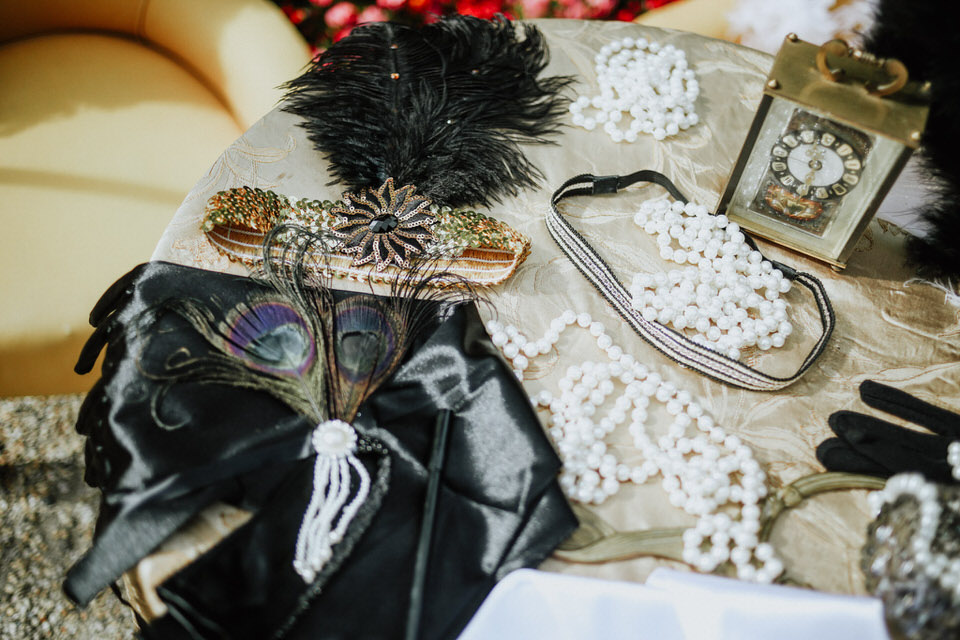 Un matrimonio a tema Grande Gatsby al Castello di Collegno