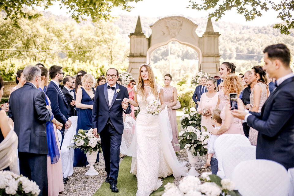 Un matrimonio luxury a Villa Bria