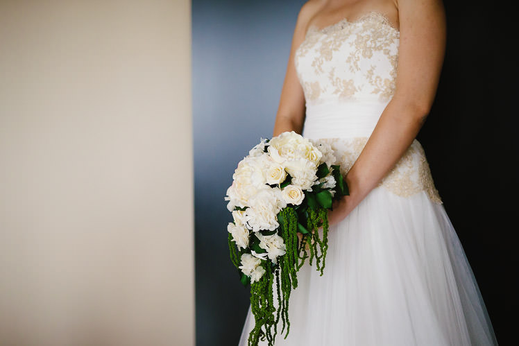 Un matrimonio oro e bianco a Villa Bria