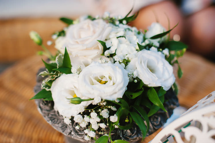 Un matrimonio oro e bianco a Villa Bria