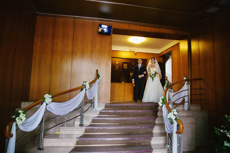 Un matrimonio oro e bianco a Villa Bria