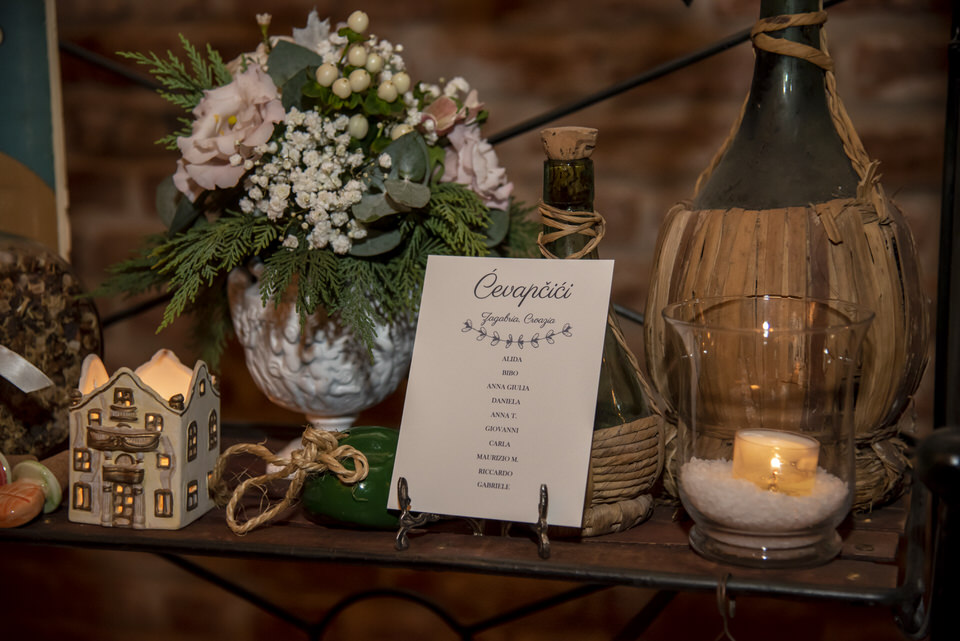 Un matrimonio invernale a tema enogastronomico