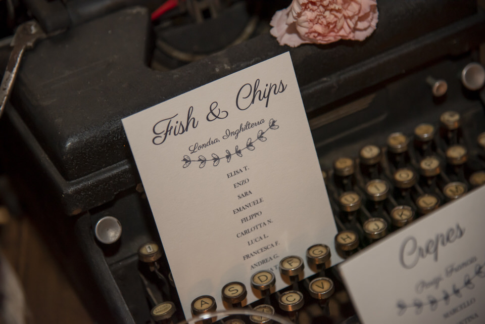 Un matrimonio invernale a tema enogastronomico